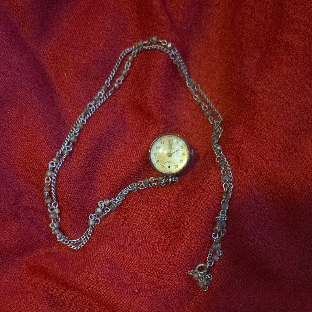 Bucherer Crystal Ball Watch Necklace